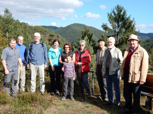 Gruppenfoto auf der Wiligartaburg