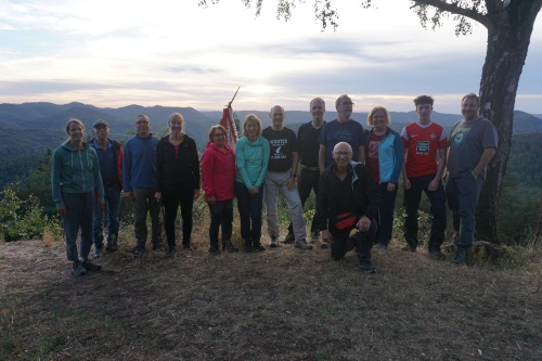 Gruppenfoto auf dem Hirzeck