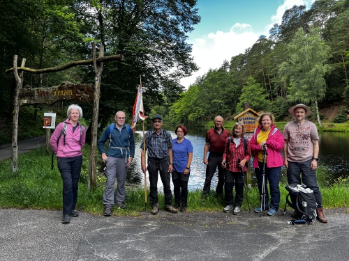 Gruppenfoto am Stüdenbacher Weiher