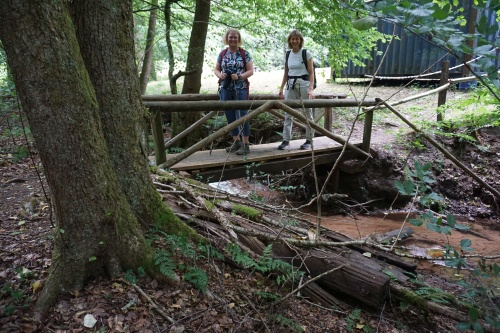 Etwas Wasser begleitete uns doch an diesem heißen Sommertag