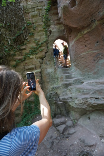 Fototermin auf der Burgruine Alt-Windstein